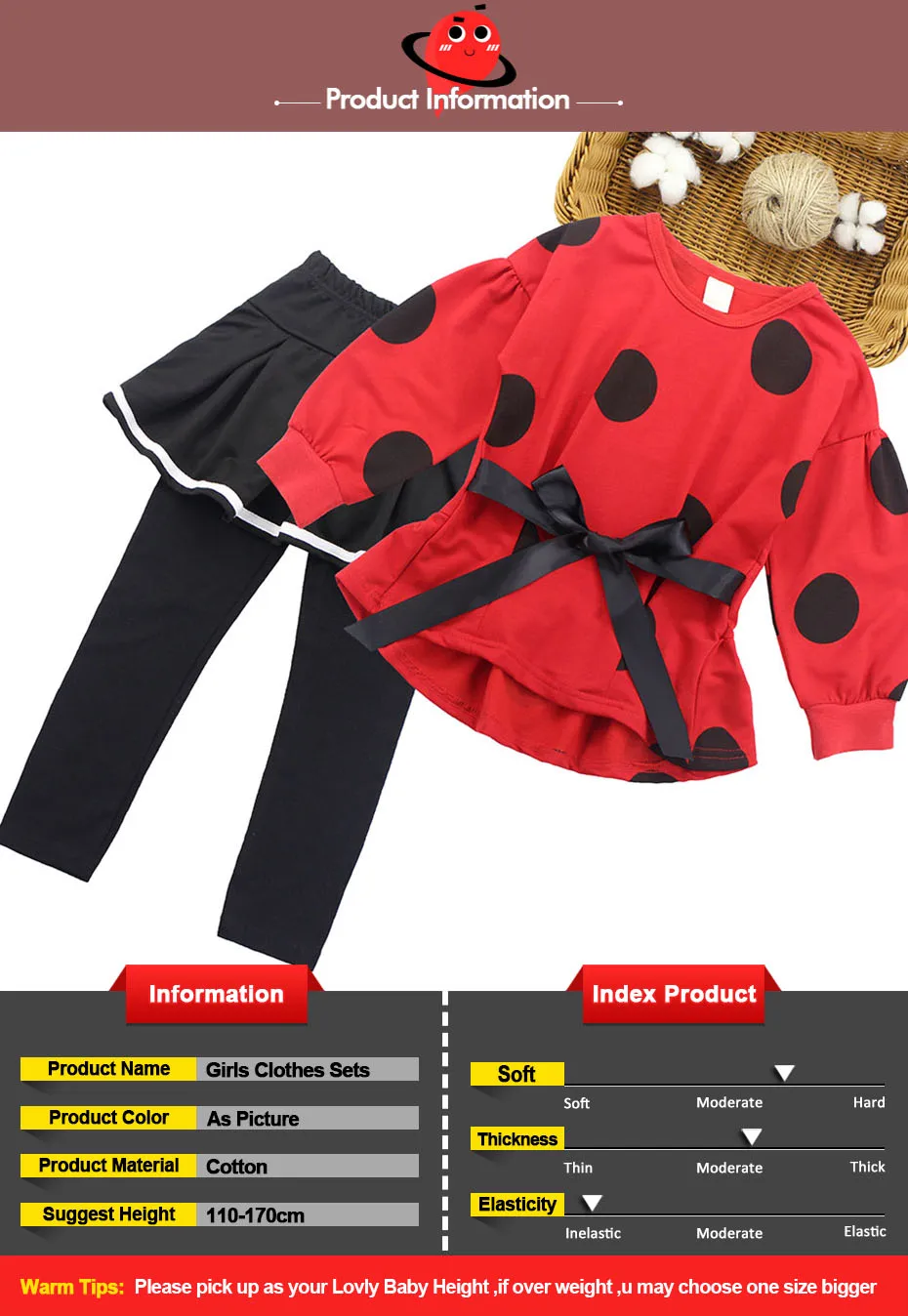 Детский комплект одежды для девочек, блузка в горошек+ Многослойные штаны, комплект из 2 предметов для девочек, Весенняя детская одежда, 6, 8, 10, 12, 14 лет