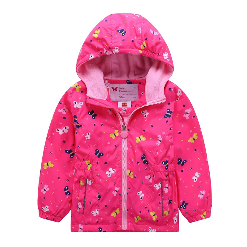 Г. Новые весенние куртки для девочек водонепроницаемое ветрозащитное Детское пальто Детская верхняя одежда флис для детей от 3 до 14 лет