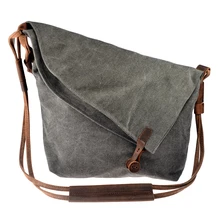 Frauen Umhängetasche Vintage Casual Crazy Horse Leder Leinwand Umhängetaschen Messenger Shouder Tasche Damen Bolsa Feminina Mädchen