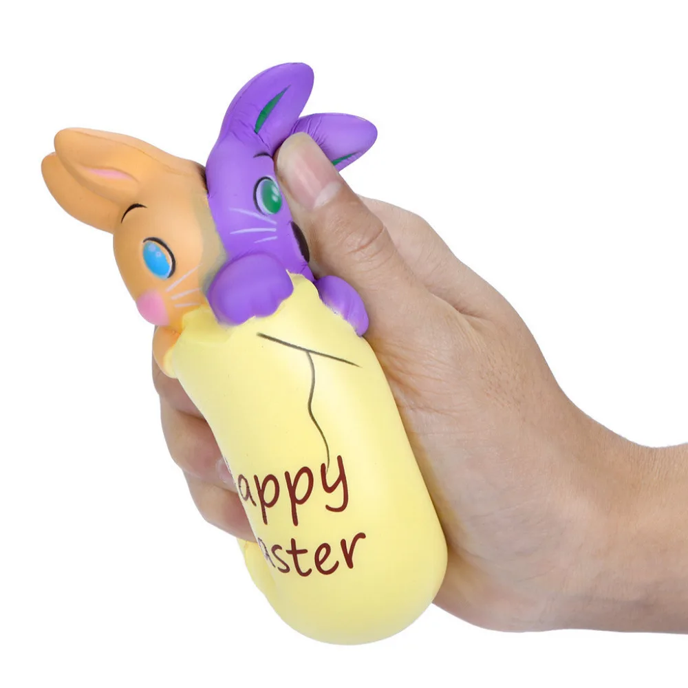 Squishy милый мягкий Happy Пасхальный кролик яйца ароматизированный медленный нарастающее при сжатии собирать Пасхальный подарок