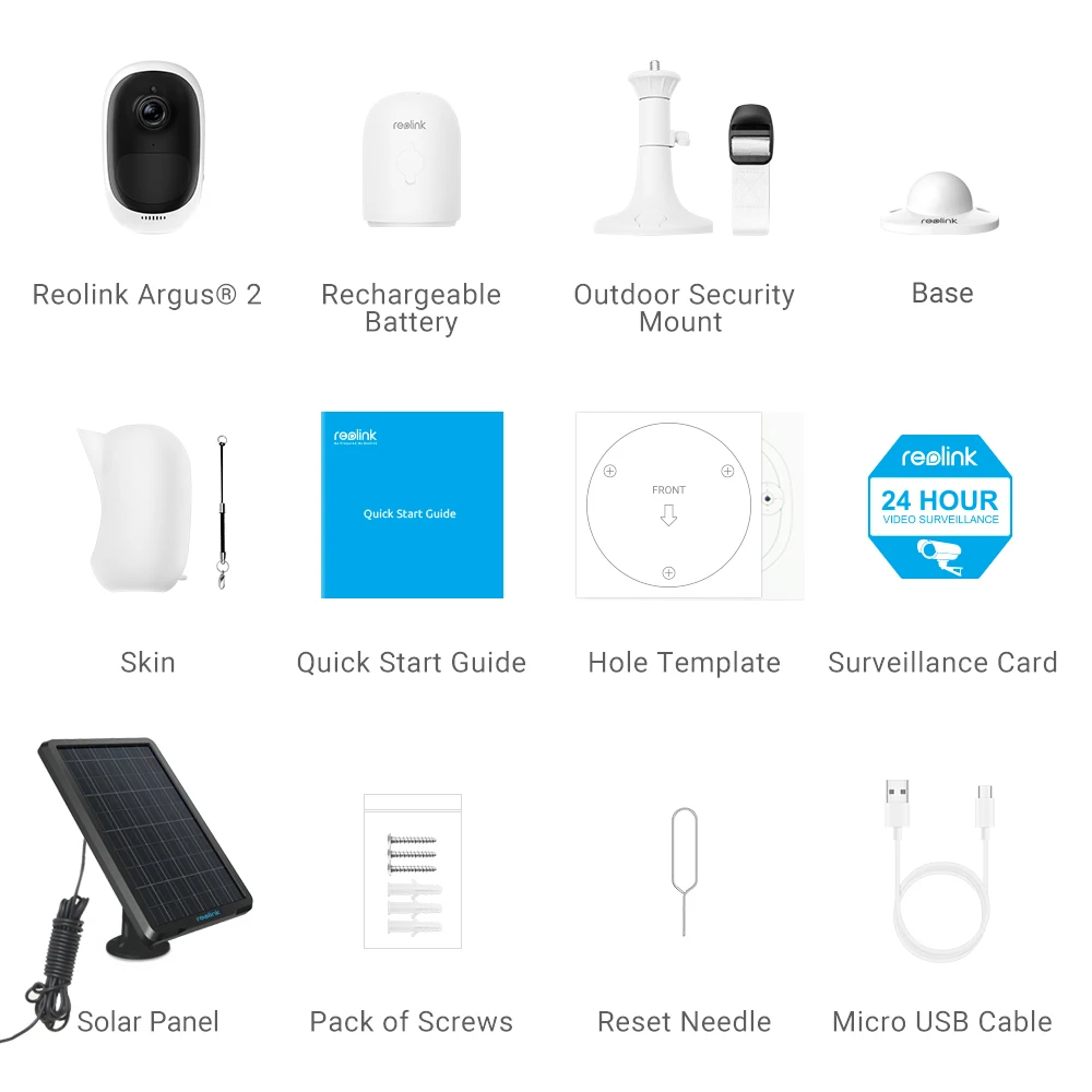 Us 95 69 42 Off Reolink Full Hd 1080p Wire Free Battery Camera Argus 2 With Solar Panel Continuous Power Charging Surveillance Cameras Aliexpress