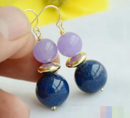 

free shipping 00212 round turquoise black agate white pearl dangle earring