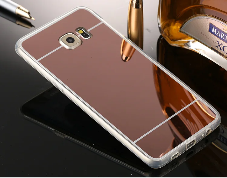 wholesale Mirror Case Electroplating Chrome Ultrathin Soft TPU Phone Cover Good Quality for Samsung s6 s6edge | Мобильные телефоны