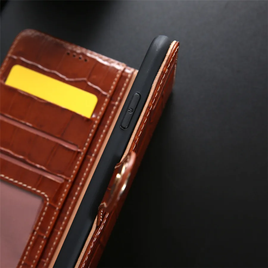 Роскошный чехол кошелек для Iphone Xs Max Xr X 8 7 Plus книжка из натуральной кожи с