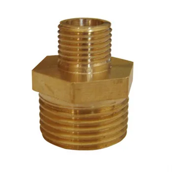 

1/8" Male x 3/8" Male BSP Brass Pipe Hex Nipple Fitting Quick Adapter Male Thread Hex Nipple Threaded Reducer Pipe Fittings