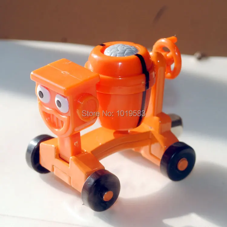 (5pcs/pack) Wholesale Brand New Cute Bob The Builder Toys Dizzy The Concrete Mixer Diecast Metal