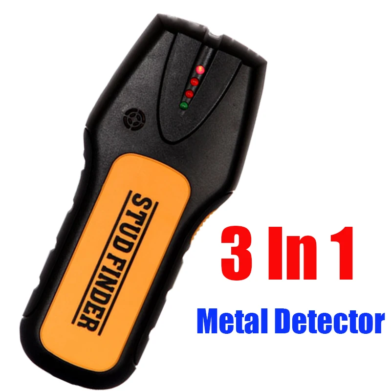 

3 In 1 Metal Detector Find Metal Wood Studs AC Voltage Live Wire Detect Wall Scanner Electric Box Finder Wall Detector