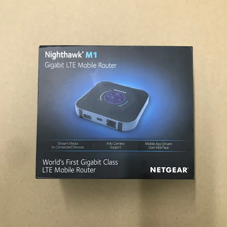 Netgear Nighthawk M1 MR1100 Netgear MR1100 4G 4G+ LTE Cat 16 4G Router Commercial Gigabit Class LTE Mobile Router, SPEED 1Gbps