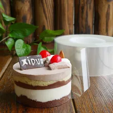 Мягкий 200 м рулон прозрачного Мусса торт окружающий край оберточная лента пластиковая боковая мембрана 6 см Ширина