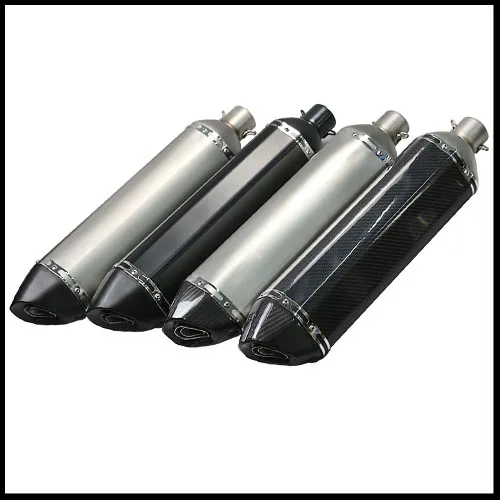 51mm Inlet 570mm Length Motorcycle Exhaust long Akrapovic Yoshimura Exhaust Muffler pipe FIT CB600 KTM690 ducati