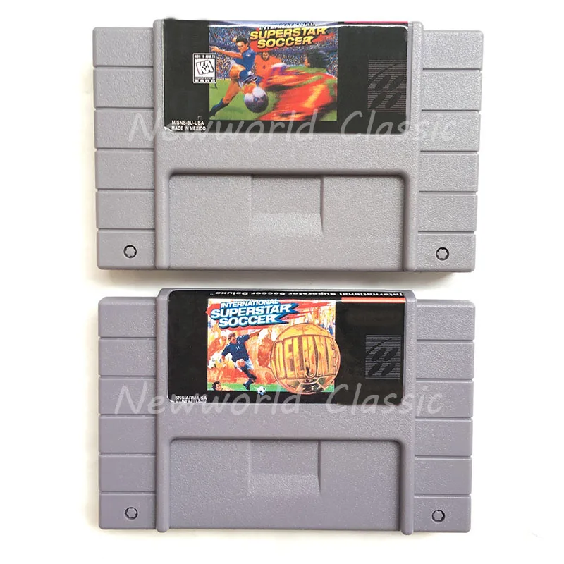 

International Superstar Soccer Series USA Version for 16 bit Gray Video Game Cartridge Card For NTSC Game Player