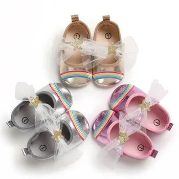 

Baby Girl Shoes Children's Sandals Toddler Baby Girl Soft Sole Stars Applique Sandals Shoe Single Shoes Velcro Princess Shoe A1