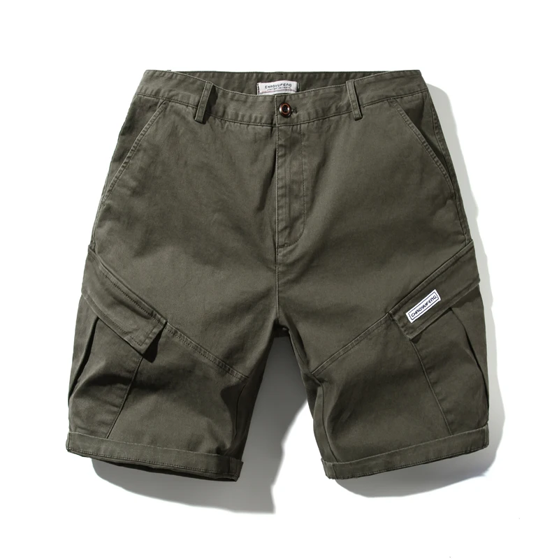 

Hot Sale 2019 Casual Shorts Men Cotton Solid Elastic Waist Comfortable Male Short Pockets Men Shorts Summer Breathable Short JF