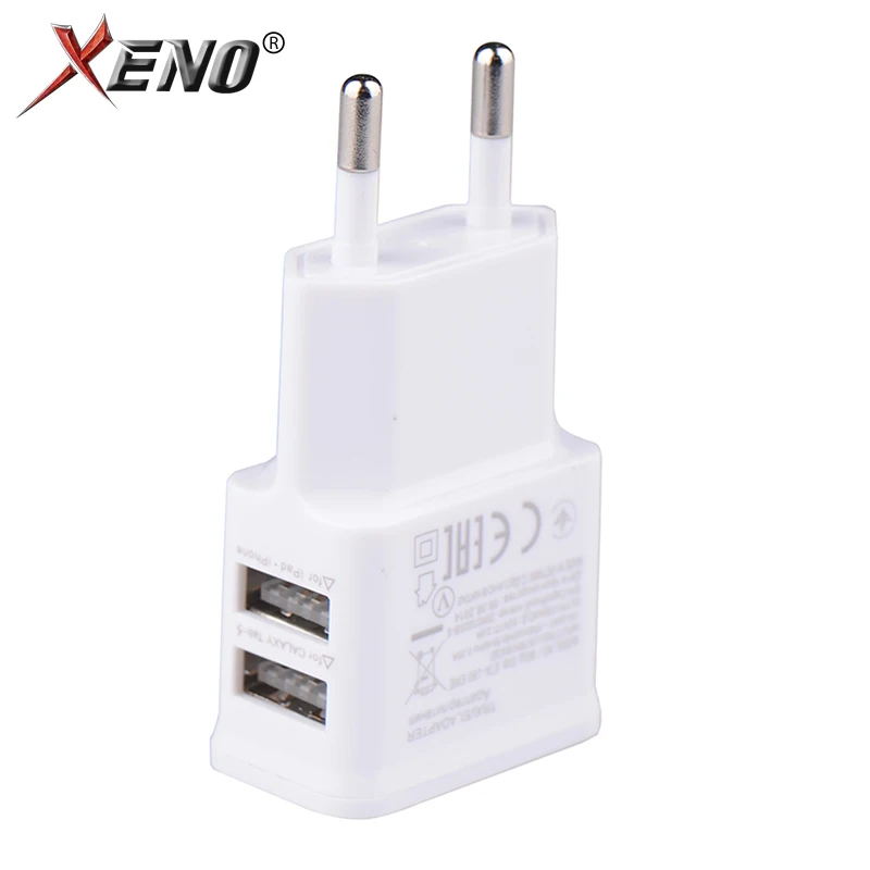 

5V 2.0A 1A Plug Dual Double USB Universal mobile phone charger Wall AC Power Charger Home or Travel For iphone ipad ipod charger