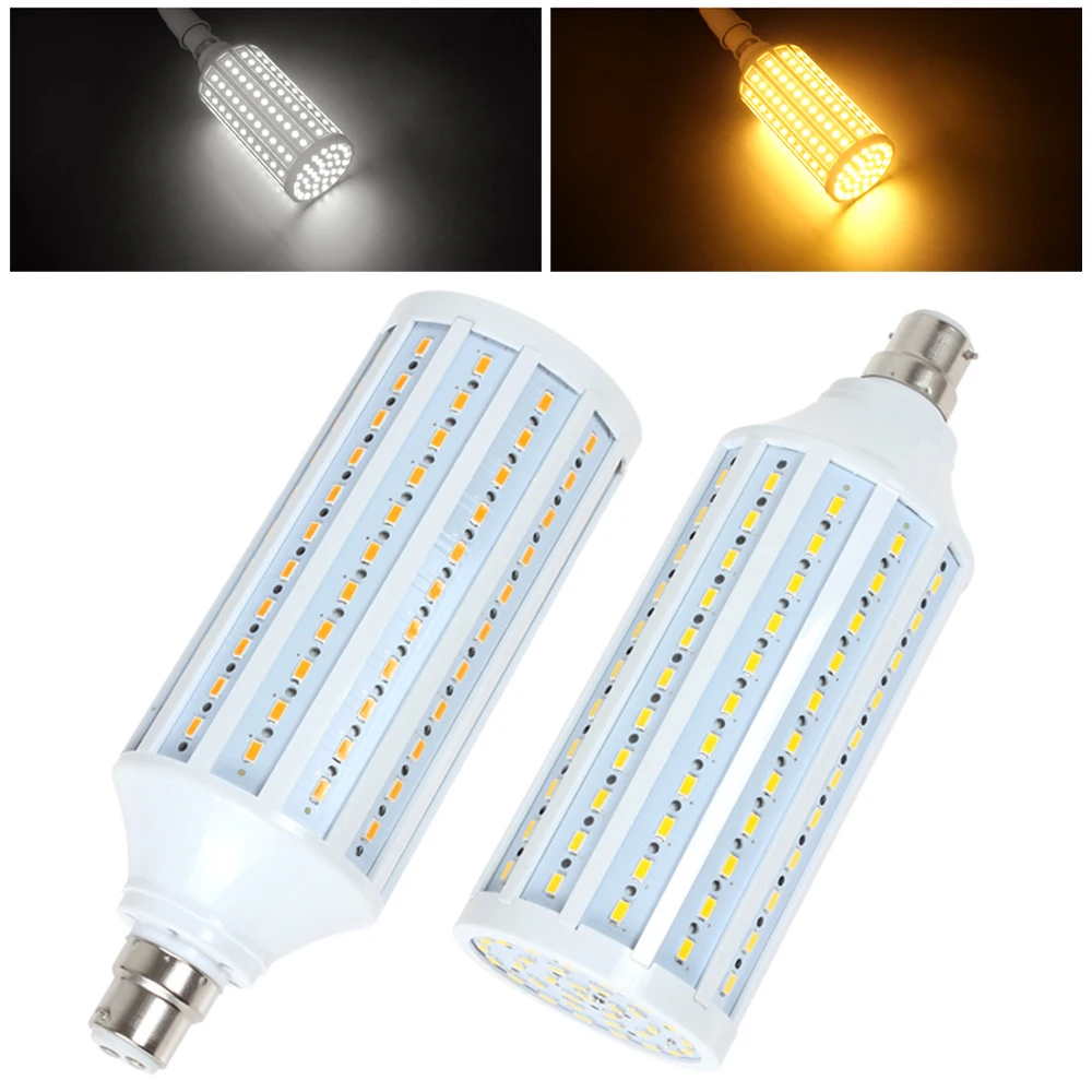 B22 30W 165 x 5730 SMD LED Corn Bulb Light Super Bright Warm White