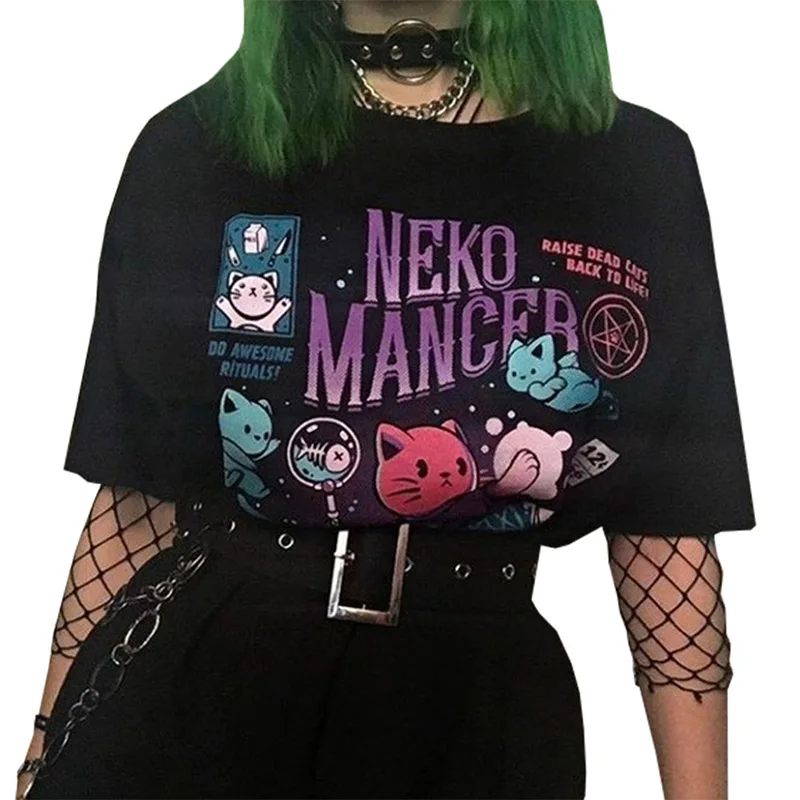 

New Style Hot T Shirt Print Cartoon Short Sleeve Round Collar Tops T Shirt 2019