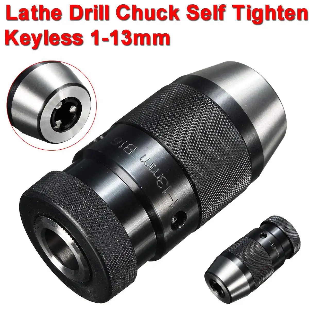 

Keyless 1/32- 1/2 Lathe Drill Chuck 1-13mm Self TightenB16 1/32- 1/2 Heavy Duty Keyless Lathe Drill Chuck 1-13MM Self Tighten