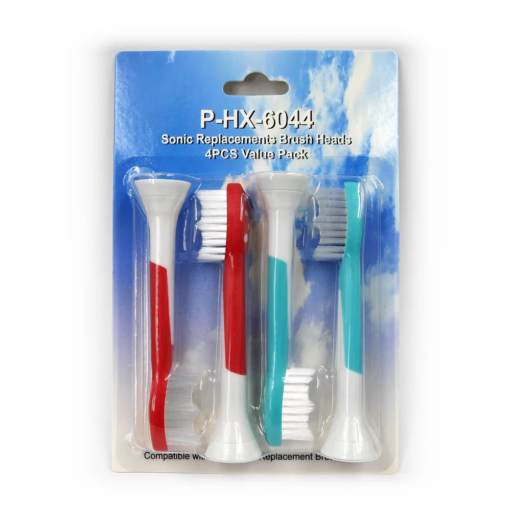 4 шт Съемные насадки для зубной щетки HX6044 для Philips Sonicare Алмаз Чистый Hydro чистый черный HX6064 электрическая зубная щетка головок