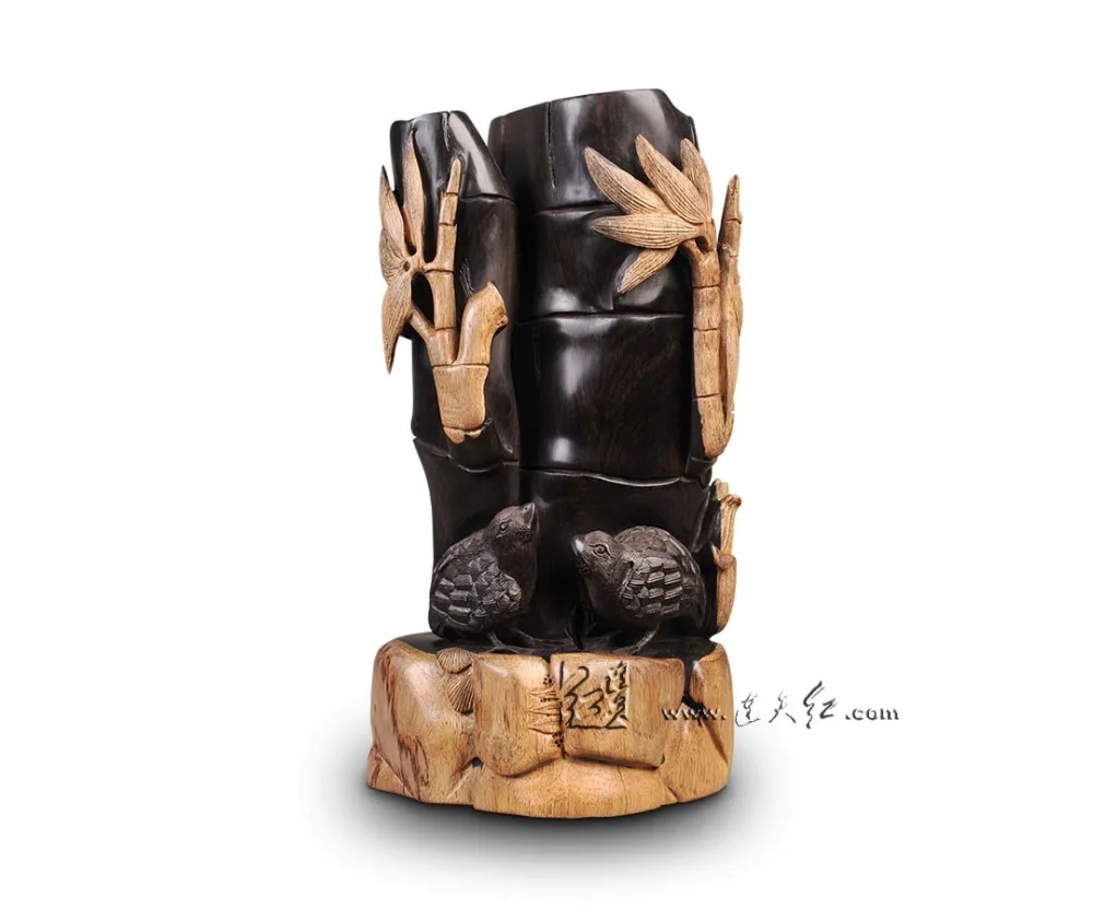 Hotel Office Luxury Rosewood Decoration Ebony Wood Carving Crafts Home