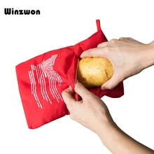 1 шт. красная моющаяся сумка для плиты, сумка для микроволновой печи, для выпечки картофеля, сумка для риса, карманные инструменты для приготовления пищи, простые в приготовлении Кухонные гаджеты, инструмент для выпечки