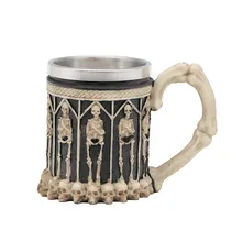 Хэллоуин Ретро крутой призрак нержавеющая сталь кружка череп Бар Пиво Stein кофе кружка чай чашка Caneca стакан таза Виски Посуда для напитков