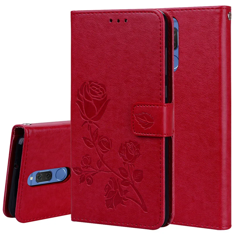Чехол для Huawei Mate 10 Lite чехол Nova 2i мягкий силиконовый роскошный кожаный Case откидной
