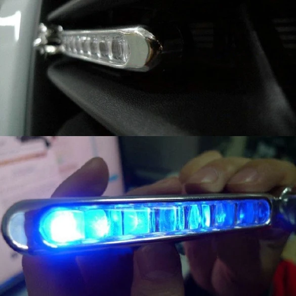 2 шт. из 8LED автоматический Ветер мощность автомобиля комплект фар 2 дальнего света энергии ветра вождения Lamp-JA55