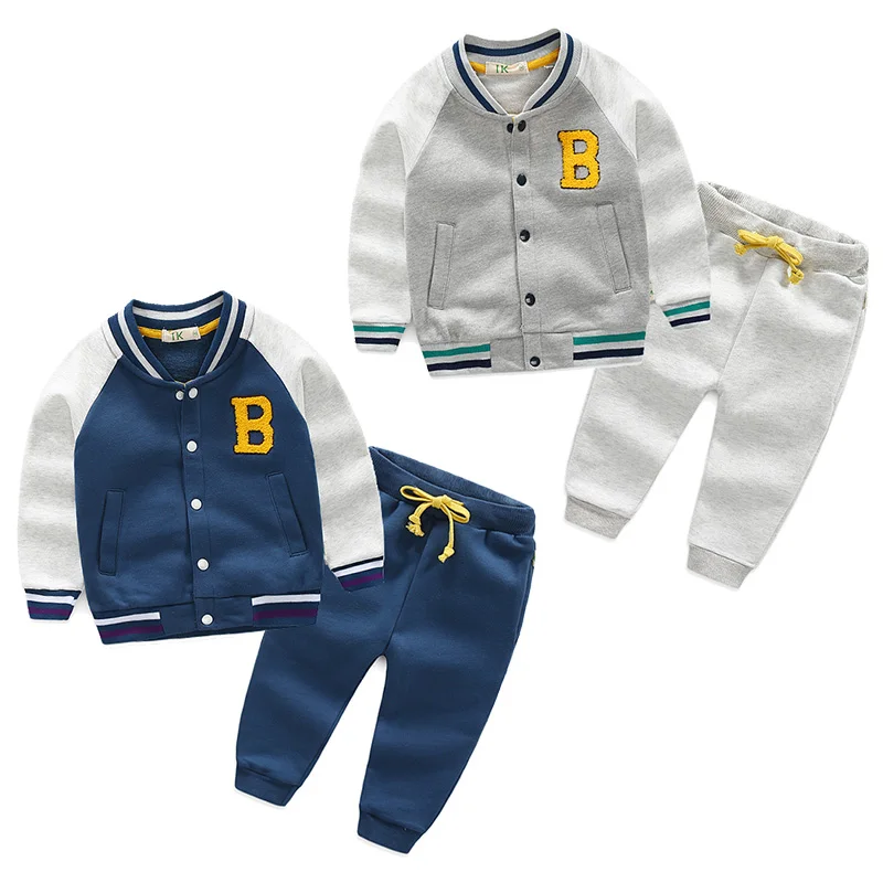

Alphabet set 2017 Korean version of the new spring boy's baseball uniform set of two tz-3570 children