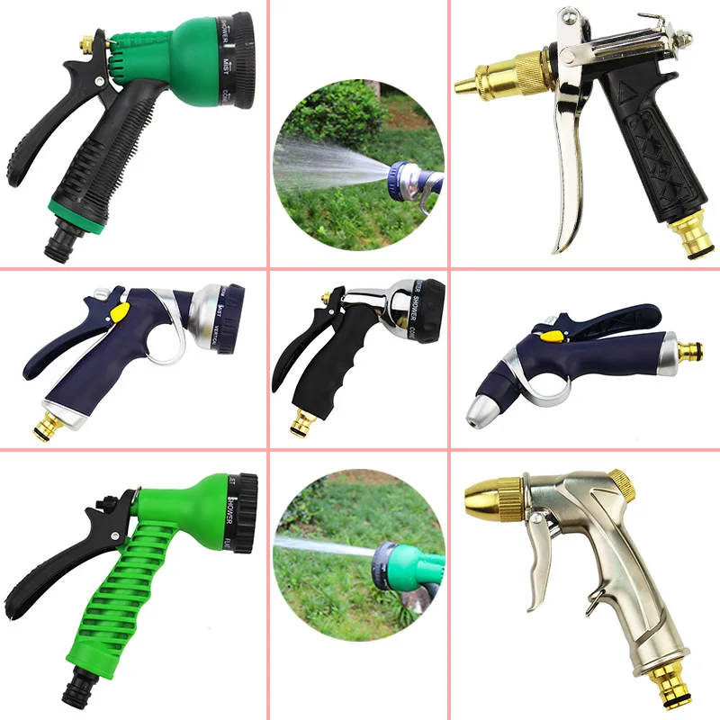 

Spray Lawn High Pressure Water Gun For Garden Washing Car Durable Hand-held Tools Watering Multi-function For 8 Spray Modes