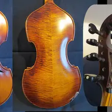 Барокко Стиль SONG бренд 4*4 струны 1" viola d'Amore, пламя сзади viola#12401