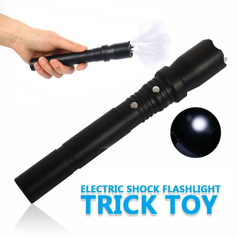 Electric Shock Batons Stick Shocking Flashlight Shocker 2-In-1 Electric Anti-stress Gadget Joke Prank Trick Toy Novelty Kids Toy