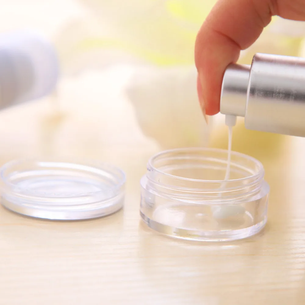 50pc-Lot-5g-Sample-Clear-Cream-Jar-Mini-Cosmetic-Bottles-Containers-Transparent-Pot-For-Nail-Arts