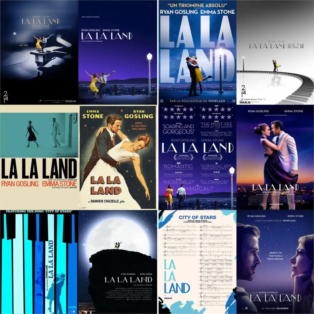 La La Land vintage Wallpaper Art Print Decorative Painting Classics bar  poster Retro Movie Poster Art Printing 42X30cm - AliExpress