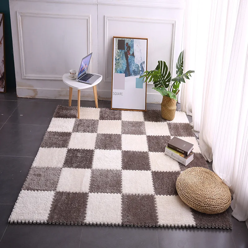 RAYUAN слитный пазл DIY коврик из вспененного этилвинилацетата лохматый плюшевый