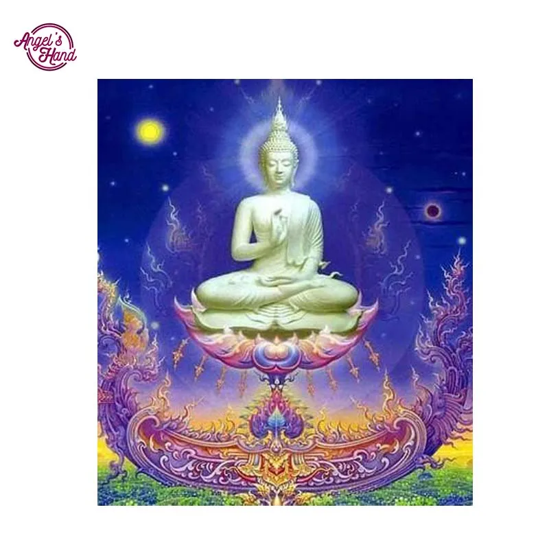ANGEL'S HAND Chinese Buddha NEW 3D Diamond Painting Cross Stitch Crystal Needlework Embroidery Flower Full Decor | Дом и сад