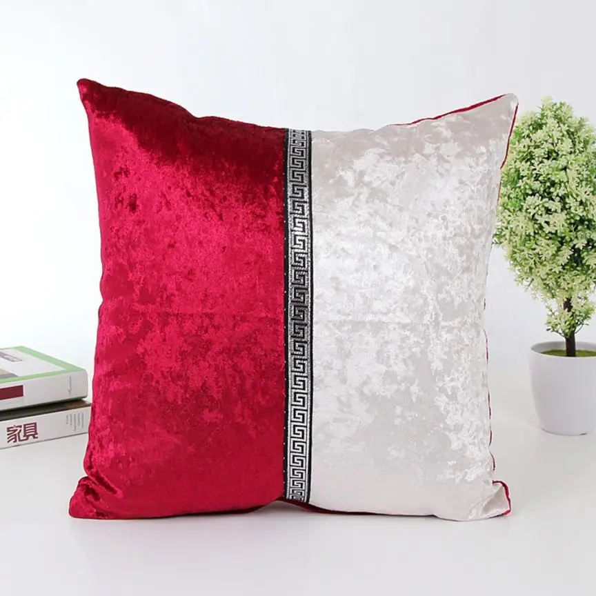 Удобный Современный модный фарфоровый чехол для подушки, домашний декор, чехлы для подушек красного цвета, бренд и высокое качество - Цвет: As Shown
