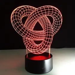 3D RGB светодиодный ночник с рисунком собаки Снупи 3D иллюзия 7 цветов Настольная Светодиодная лампа детская комната детская спальня