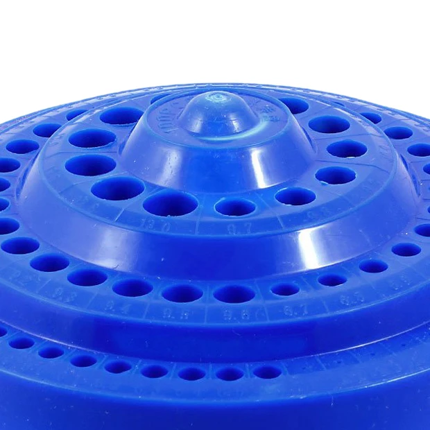 Useful Round Shape Plastic Hard Drill Bit Storage Case - Blue | Инструменты