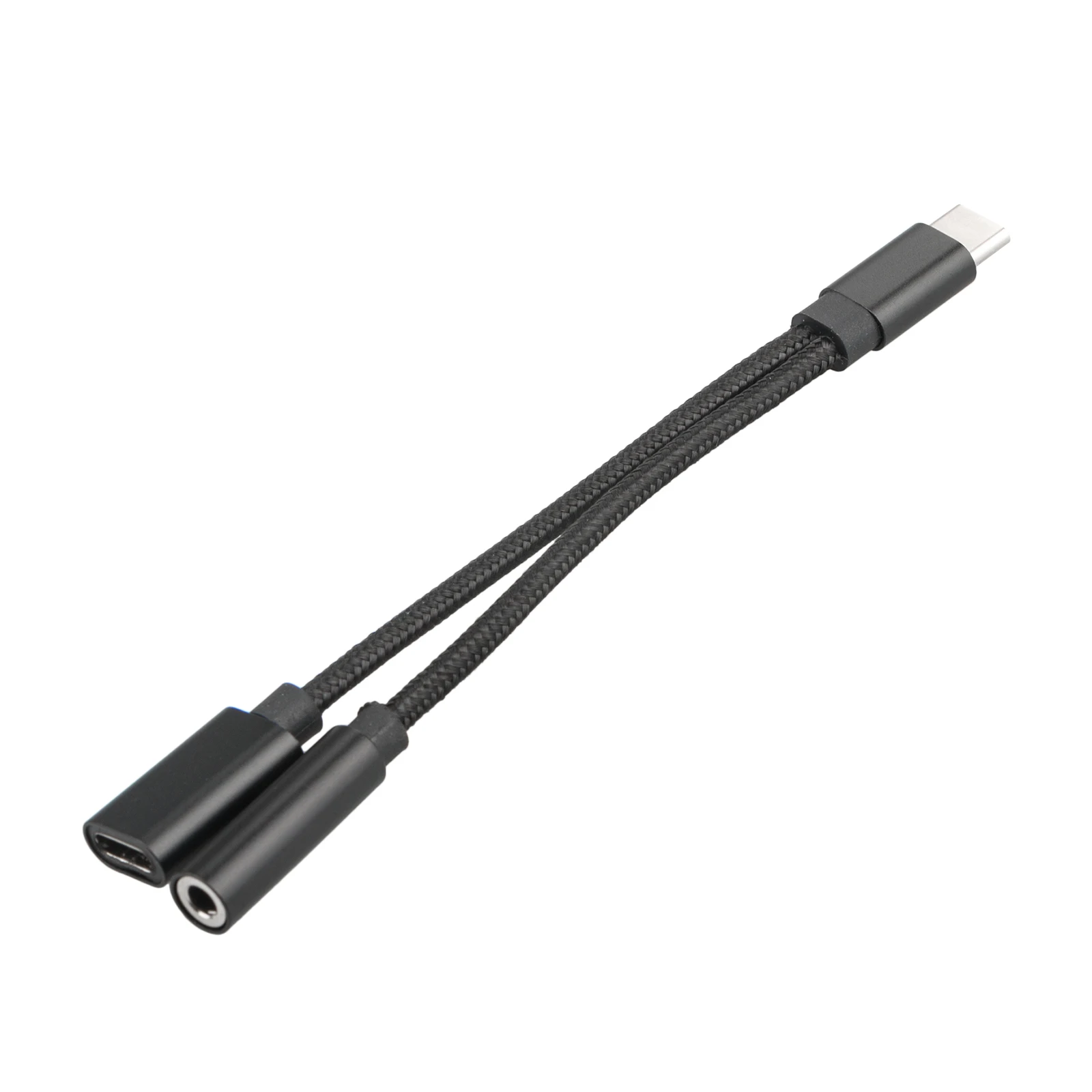 

Charger Audio PC Splitter Charging 1pcs 133mm USB Type C to 3.5mm Male Female 2 in1 Jack Cable Adapter for motorola Xiaomi