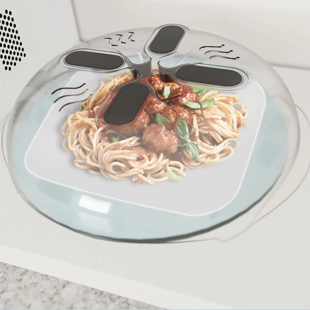 Microwave Plate Cover With Magnetic Prevent Splatter Cover With Steam Vent