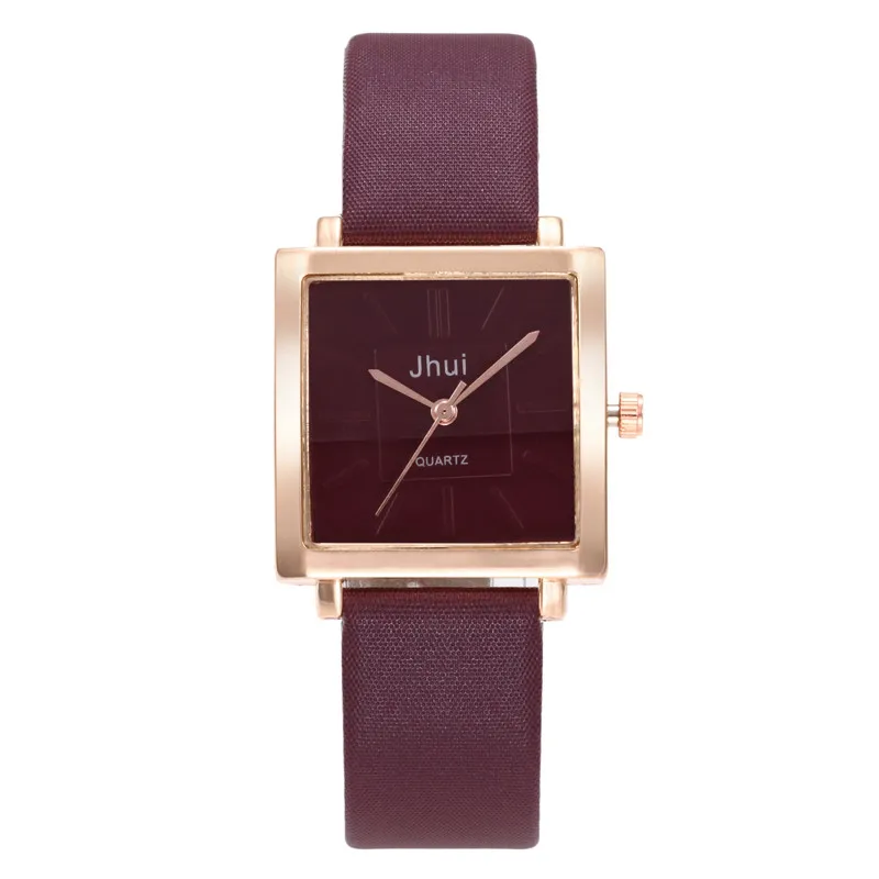 

2018 Top Square Women Bracelet Watch Contracted Leather Crystal WristWatches Women Dress Ladies Quartz Clock Dropshiping &Ff