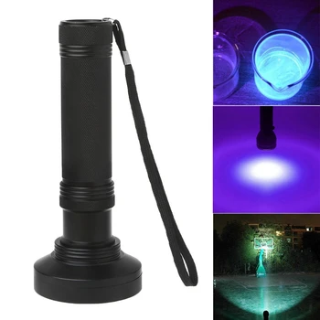 

100LED UV Flashlight 395-400nm LED Aluminum Shell Ultraviolet torch lamp 6*AA