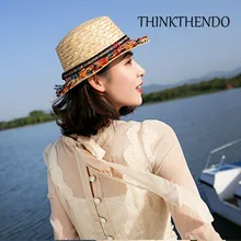 Летняя Плетеная соломенная шляпа унисекс в богемном этническом стиле; Разноцветные пляжные кепки с бахромой и кисточками