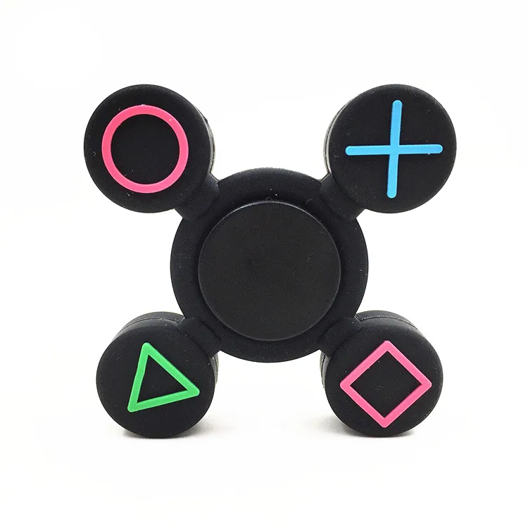 

Tri-Spinner Fidget Toy alloy EDC Hand SpinnerPlastic game handle styling For Autism and Rotation Time Long Anti Stress Toys