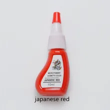 Японские красные цвета 2 peice перманентные чернила для макияжа поставка бровей губ макияж Пигментные чернила для татуажа