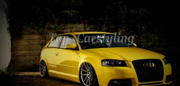 

Bright Hornet Yellow 3 Layers High Glossy Adhesive Vinyl Sheets With Bubble Free Car Wrappping covering foil Size:1.52x20m/roll
