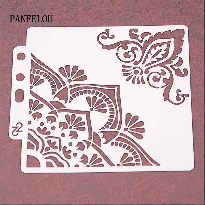 

Magic slope scrapbook stencils spray plastic mold shield DIY cake hollow Embellishment printing lace ruler valentine