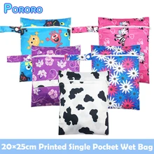 Pororo 20*25CM Single Pocket Baby Wet Bag Waterproof Rusable Summer Travel Printed Small bag Boy Girl Storage Bag Fashion CUte Pororo 20*25CM Single Pocket Baby Wet Bag Waterproof Rusable Summer Travel Printed Small bag Boy Girl Storage Bag Fashion CUte