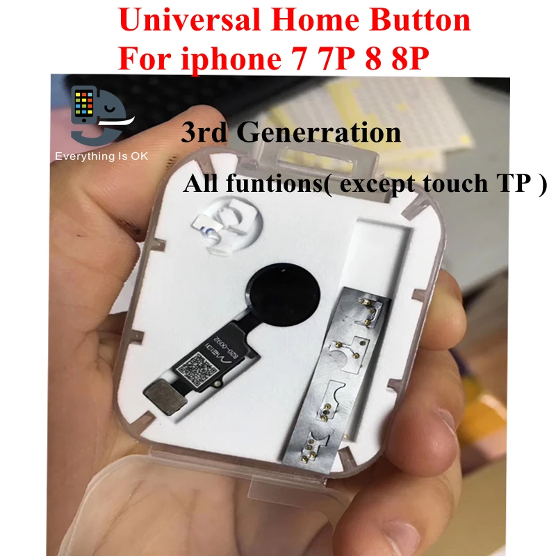 

1pcs Universal Home Button with Return Function Repair For IPHONE 7 7P 8 8 Plus Home Return Key Free Shipping