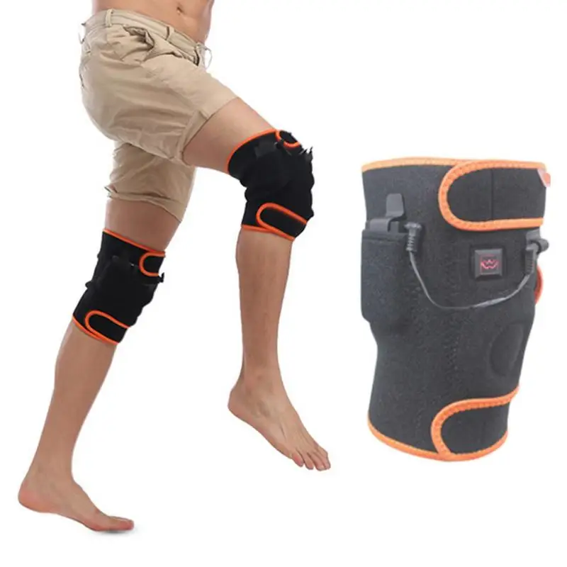 

1 Pair Outdoor Dual-Use Thermal USB Electric Heating Warm Knee Pads Heating Rechargeable Battery Charging 5 Files Controllable